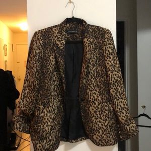 Zara Leopard Jacket size L